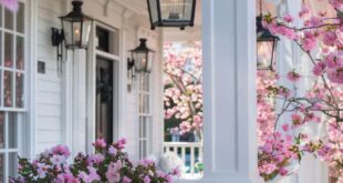 spring porch decor