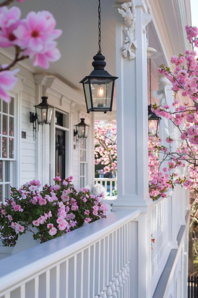 spring porch decor