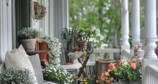 spring porch decor