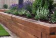 raised flower beds in front of house