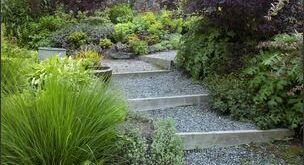 landscaping steps on a slope