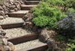 landscaping steps on a slope