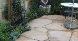 flagstone patio design