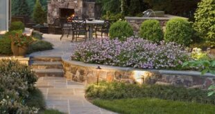 patio ideas with fireplace