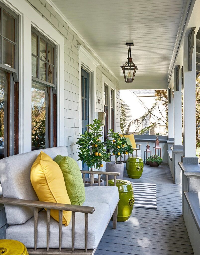 narrow front porch ideas