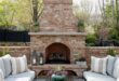 patio ideas with fireplace