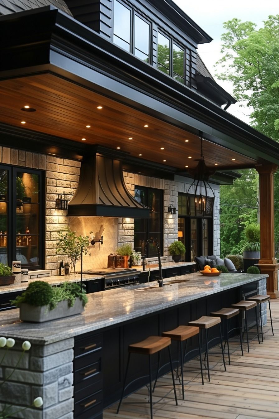 Innovative Outdoor Patio Designs Featuring Kitchen Spaces