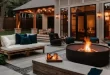 patio ideas with fireplace