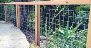 wood and wire fence ideas