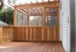 screened in deck