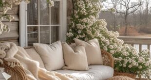 spring porch decor