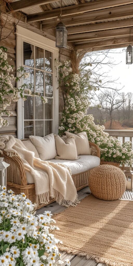 spring porch decor