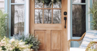 spring porch decor