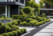 modern landscape design front yard