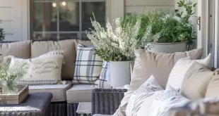 spring porch decor