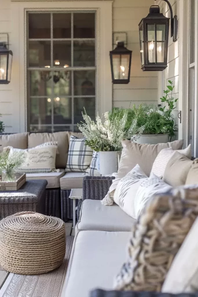 spring porch decor