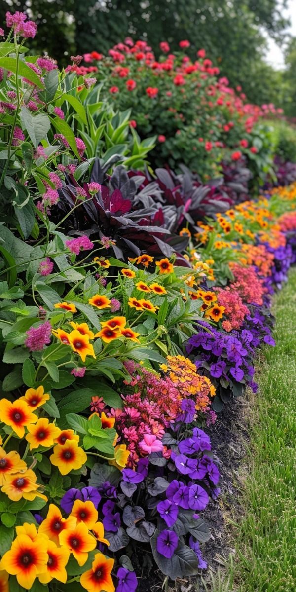 Stunning Front Yard Flower Beds: A Burst of Color and Beauty