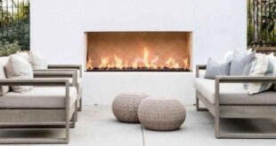 patio ideas with fireplace