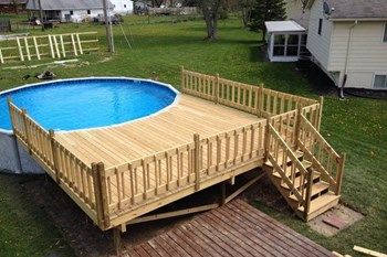 round pool deck ideas