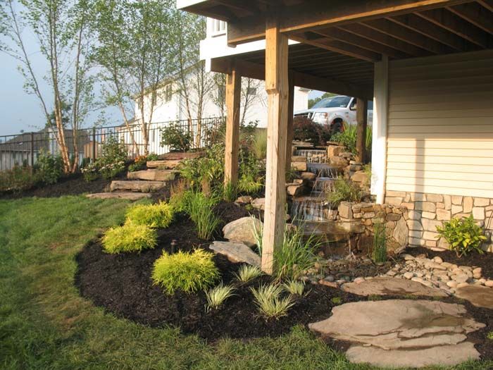 landscaping under deck