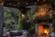 backyard fireplace