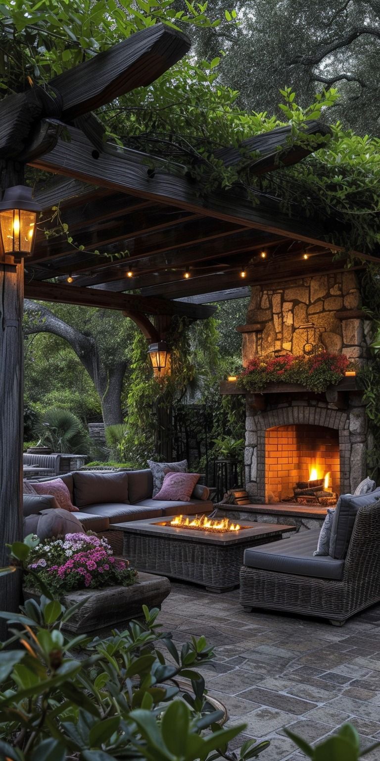 The Beauty and Warmth of a Backyard Fireplace