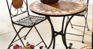 round garden table