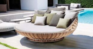 rattan garden sofa