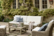 rattan garden sofa