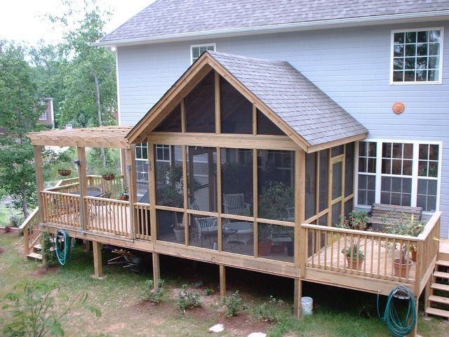 screened in deck