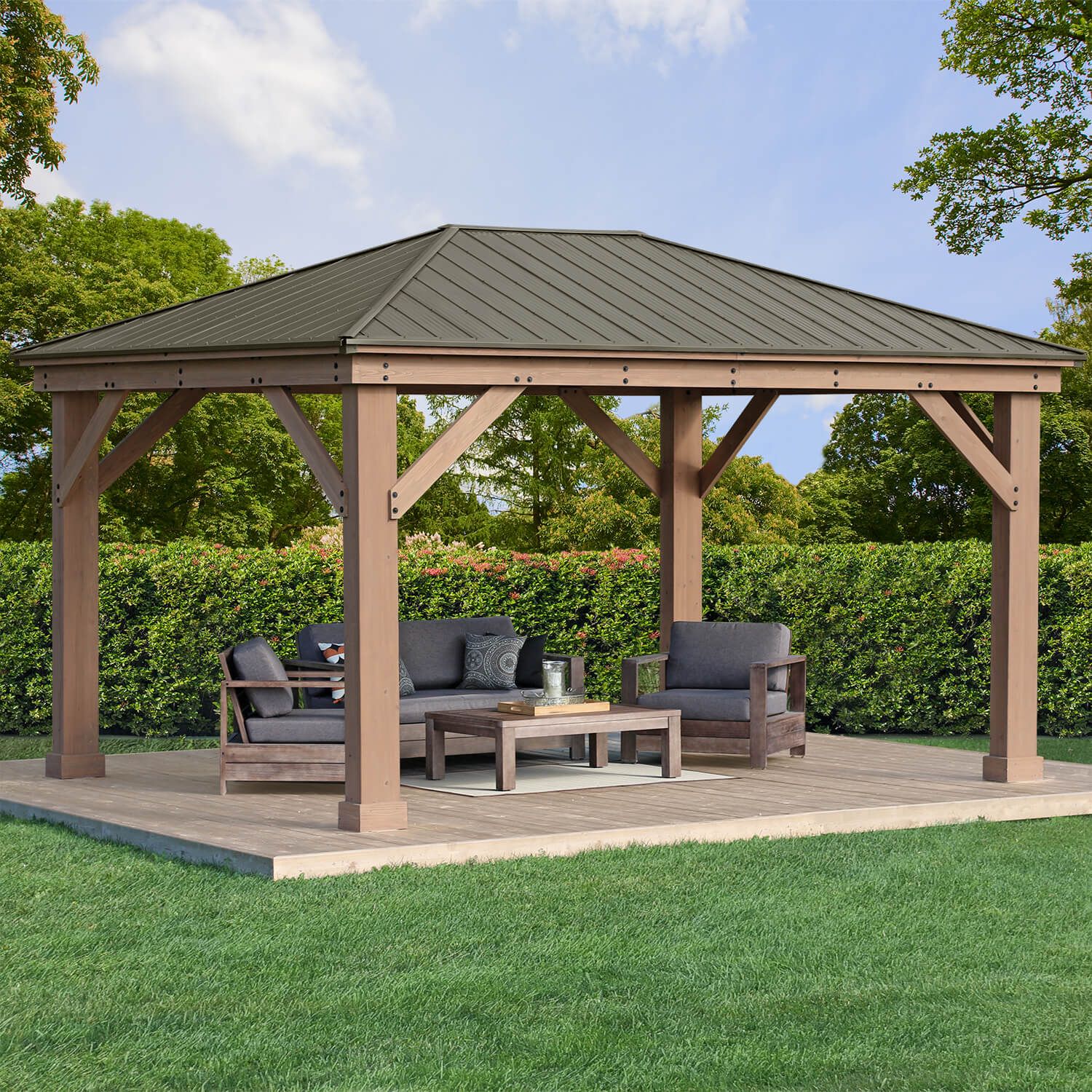 wood gazebo