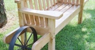 wooden garden benches