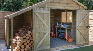 wooden garden sheds