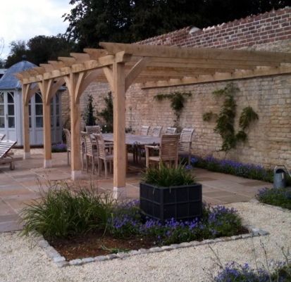 wooden pergola