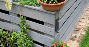 pallet raised garden bed