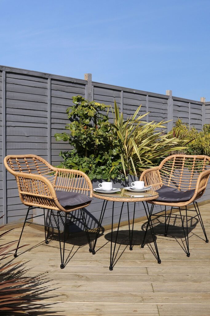 small garden table and chairs