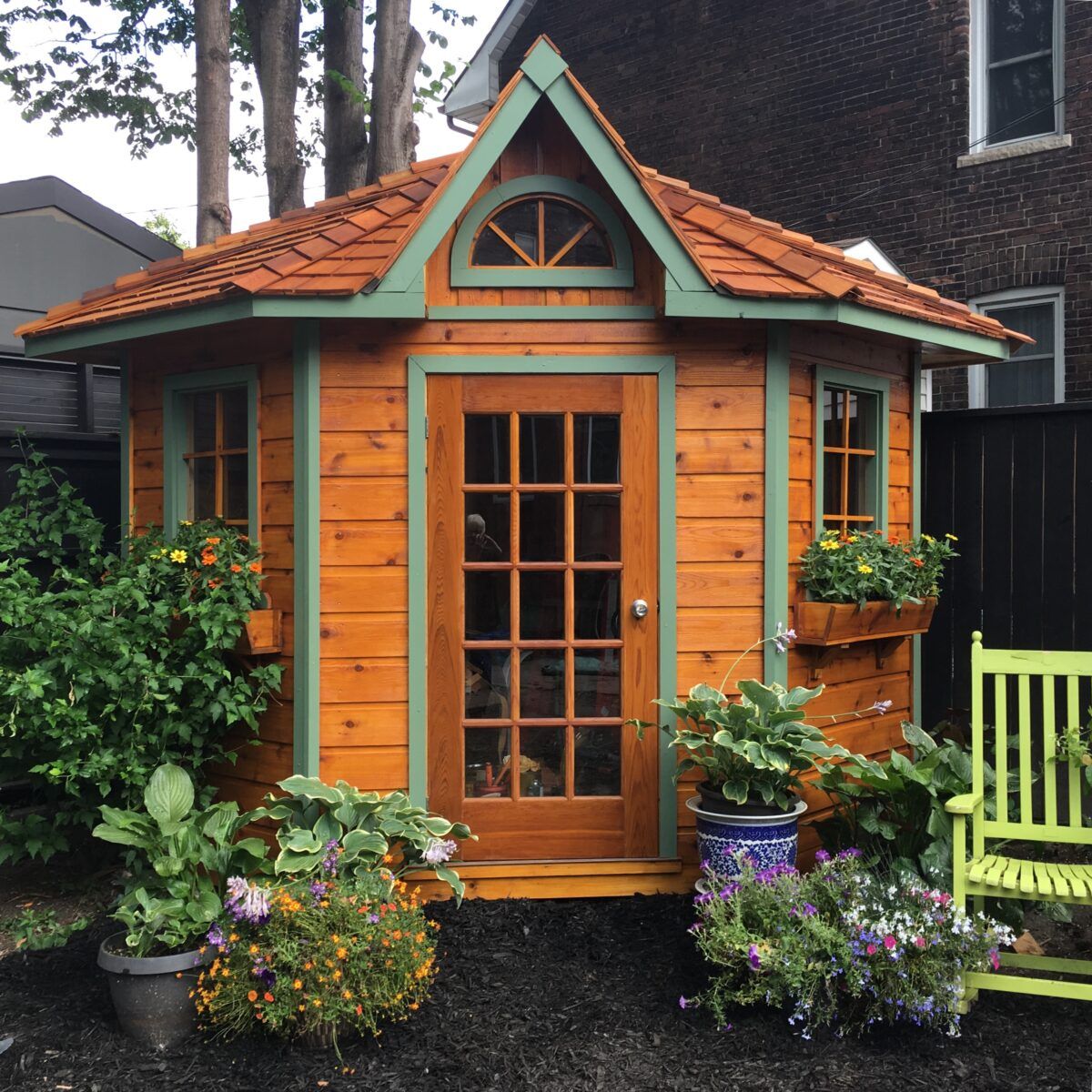 The Charm of a Compact Corner Shed