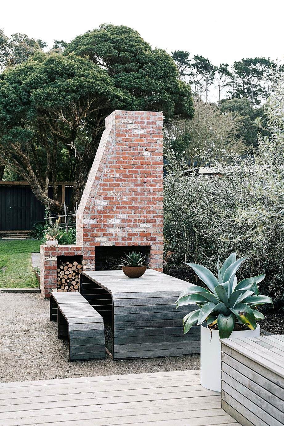 The Cozy Charm of a Backyard Fireplace