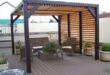 wooden pergola