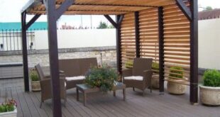 wooden pergola