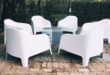 white outdoor furniture