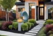 modern landscape design front yard