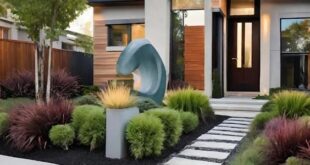 modern landscape design front yard