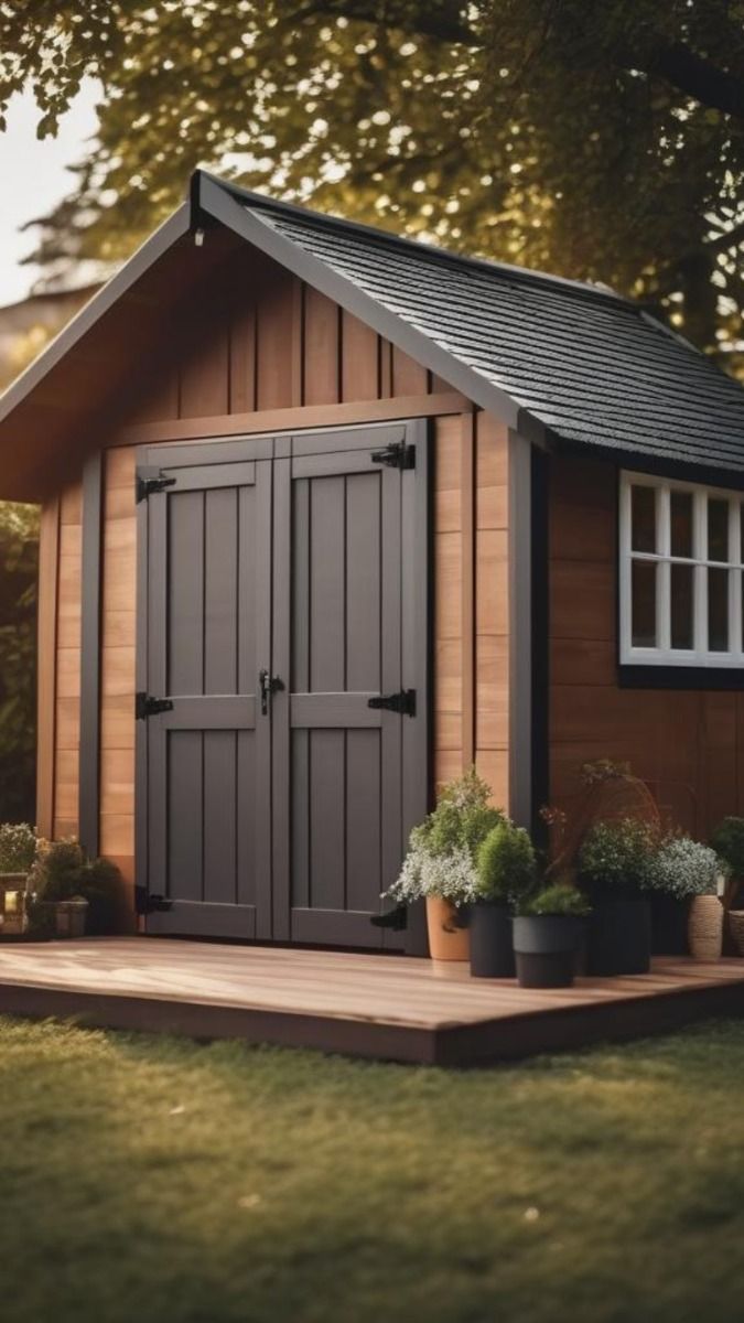 The Rustic Charm of a Wooden Shed