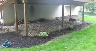 landscaping under deck