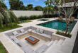 backyard patio designs with pool