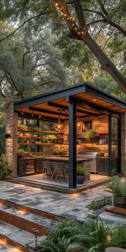 backyard kitchen