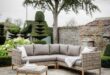 rattan garden sofa