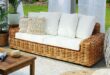 rattan garden sofa