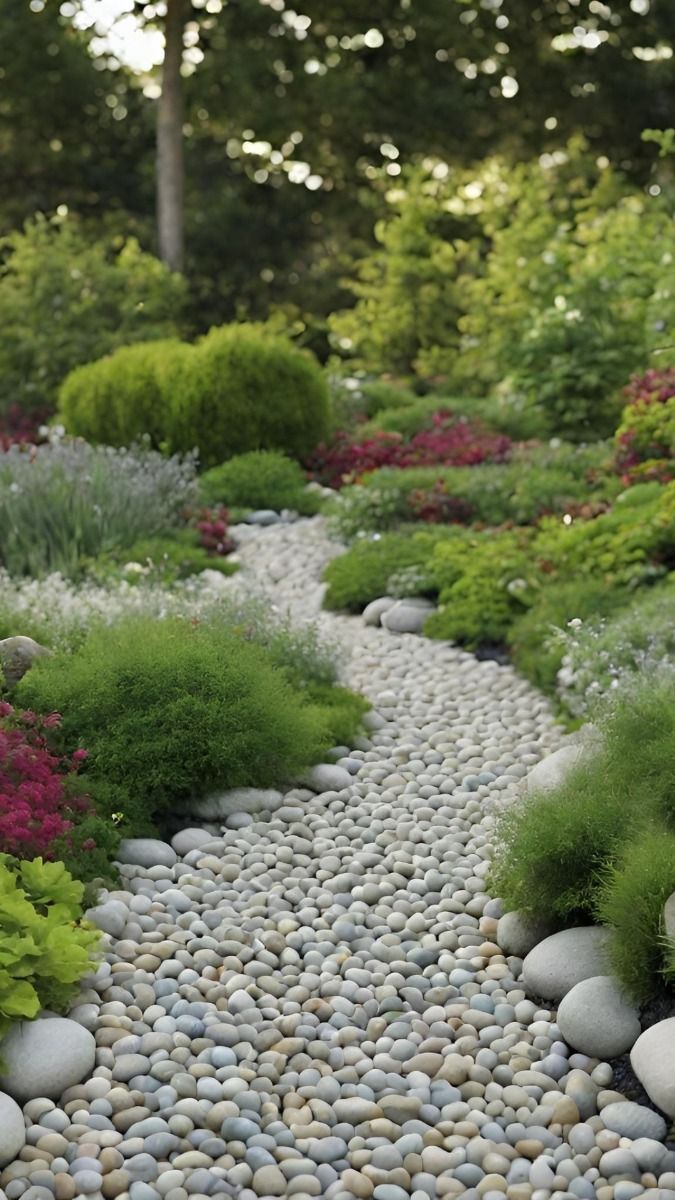 The beauty of a river rock garden: A peaceful oasis in your backyard